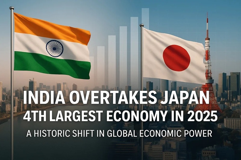 India Becomes the 4th Largest Economy in the World: A Global Power Shift
