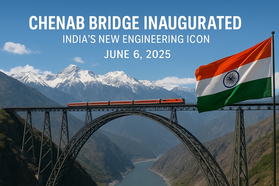 Chenab Bridge and Himalayan Majesty