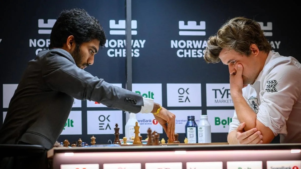 Magnus Vs Gukesh Makes History Against Carlsen in 2025 Norway Chess Tournament
