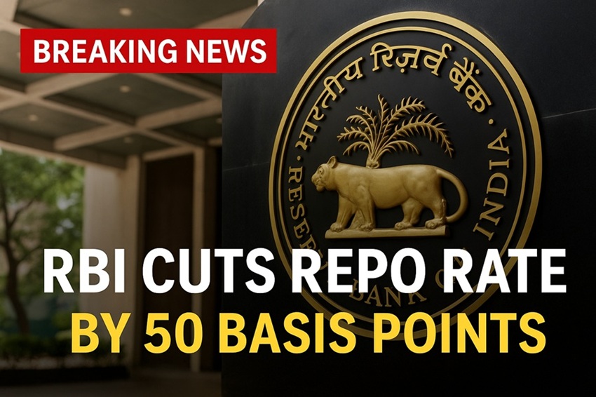 RBI Cuts Repo Rate by 50 Basis Points